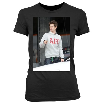 Andrew Garfield Women's Junior Cut Crewneck T-Shirt