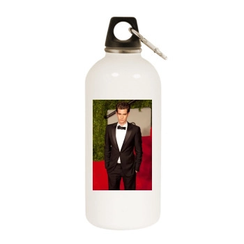 Andrew Garfield White Water Bottle With Carabiner