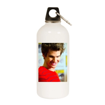 Andrew Garfield White Water Bottle With Carabiner