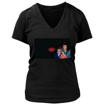 Andrew Garfield Women's Deep V-Neck TShirt