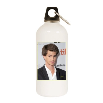 Andrew Garfield White Water Bottle With Carabiner