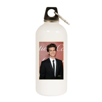 Andrew Garfield White Water Bottle With Carabiner