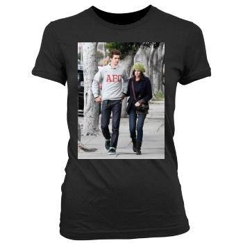 Andrew Garfield Women's Junior Cut Crewneck T-Shirt