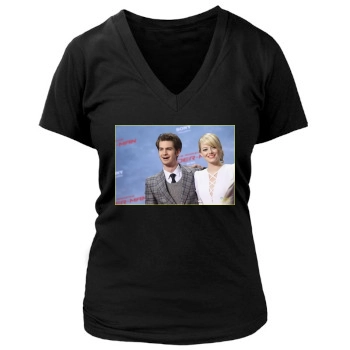 Andrew Garfield Women's Deep V-Neck TShirt