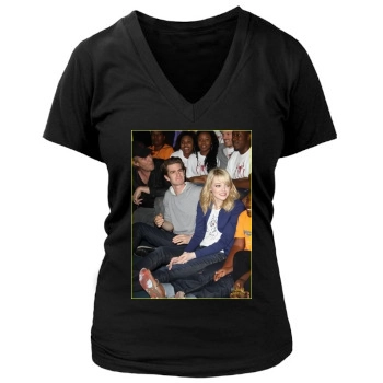 Andrew Garfield Women's Deep V-Neck TShirt