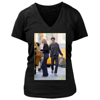 Andrew Garfield Women's Deep V-Neck TShirt