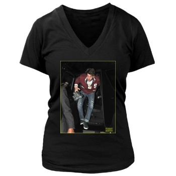 Andrew Garfield Women's Deep V-Neck TShirt