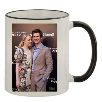 Andrew Garfield 11oz Colored Rim & Handle Mug