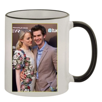 Andrew Garfield 11oz Colored Rim & Handle Mug