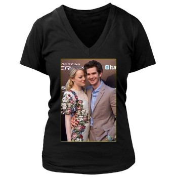 Andrew Garfield Women's Deep V-Neck TShirt