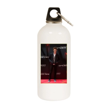 Andrew Garfield White Water Bottle With Carabiner