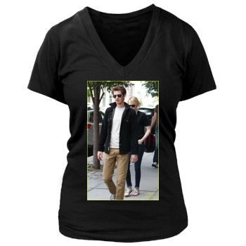 Andrew Garfield Women's Deep V-Neck TShirt