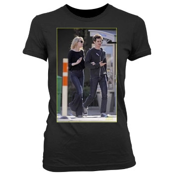 Andrew Garfield Women's Junior Cut Crewneck T-Shirt