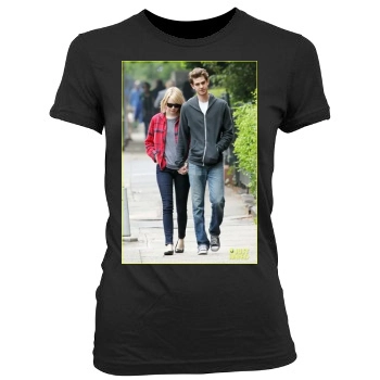 Andrew Garfield Women's Junior Cut Crewneck T-Shirt