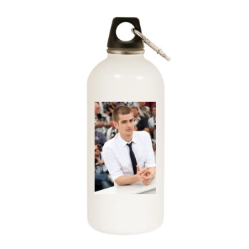 Andrew Garfield White Water Bottle With Carabiner