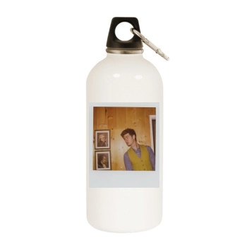 Andrew Garfield White Water Bottle With Carabiner