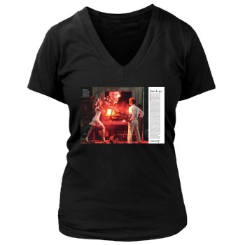 Andrew Garfield Women's Deep V-Neck TShirt