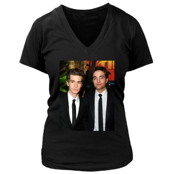 Andrew Garfield Women's Deep V-Neck TShirt