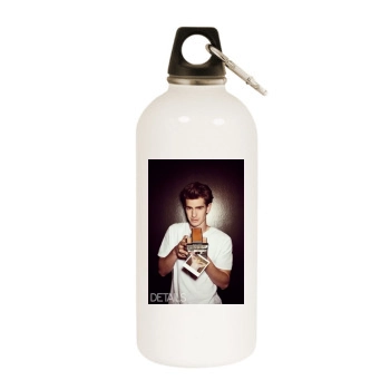 Andrew Garfield White Water Bottle With Carabiner