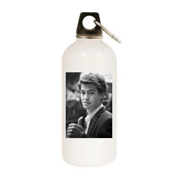 Andrew Garfield White Water Bottle With Carabiner