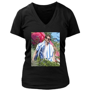 Andrew Garfield Women's Deep V-Neck TShirt