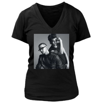 Andrew Garfield Women's Deep V-Neck TShirt