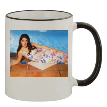 Salma Hayek 11oz Colored Rim & Handle Mug