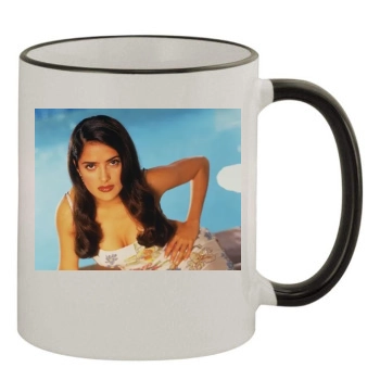 Salma Hayek 11oz Colored Rim & Handle Mug