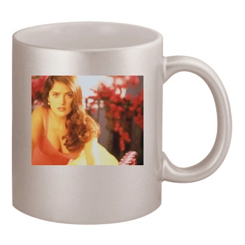 Salma Hayek 11oz Metallic Silver Mug