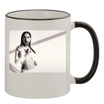 Salma Hayek 11oz Colored Rim & Handle Mug