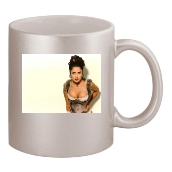 Salma Hayek 11oz Metallic Silver Mug