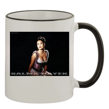 Salma Hayek 11oz Colored Rim & Handle Mug