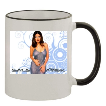 Salma Hayek 11oz Colored Rim & Handle Mug