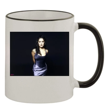 Salma Hayek 11oz Colored Rim & Handle Mug