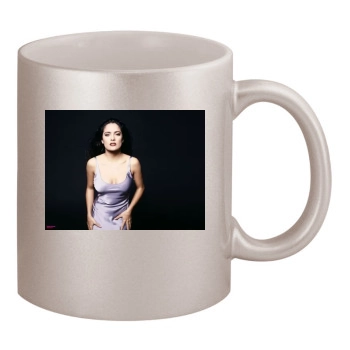 Salma Hayek 11oz Metallic Silver Mug