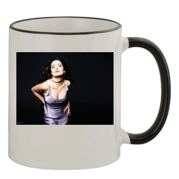 Salma Hayek 11oz Colored Rim & Handle Mug