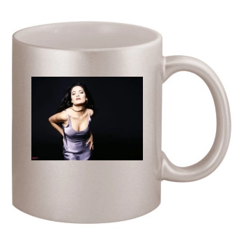 Salma Hayek 11oz Metallic Silver Mug