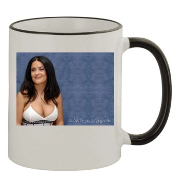 Salma Hayek 11oz Colored Rim & Handle Mug