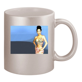 Salma Hayek 11oz Metallic Silver Mug