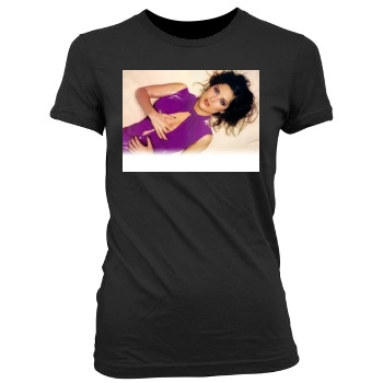 Salma Hayek Women's Junior Cut Crewneck T-Shirt