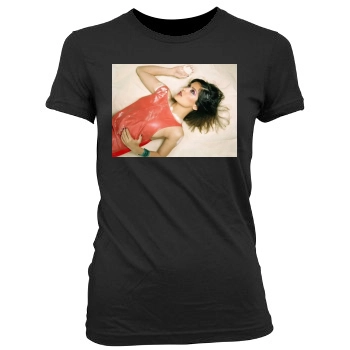 Salma Hayek Women's Junior Cut Crewneck T-Shirt