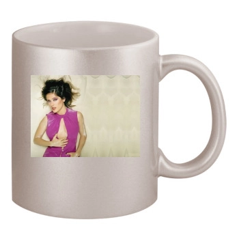 Salma Hayek 11oz Metallic Silver Mug