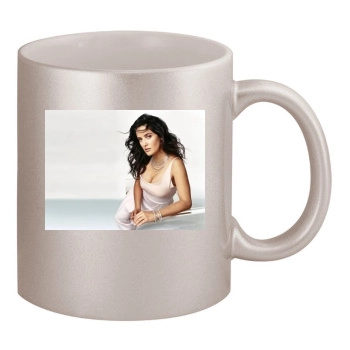 Salma Hayek 11oz Metallic Silver Mug