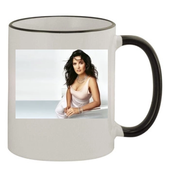 Salma Hayek 11oz Colored Rim & Handle Mug