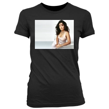 Salma Hayek Women's Junior Cut Crewneck T-Shirt