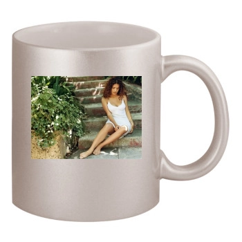 Salma Hayek 11oz Metallic Silver Mug