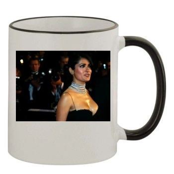 Salma Hayek 11oz Colored Rim & Handle Mug