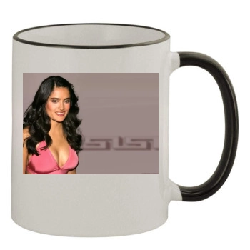 Salma Hayek 11oz Colored Rim & Handle Mug