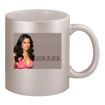 Salma Hayek 11oz Metallic Silver Mug