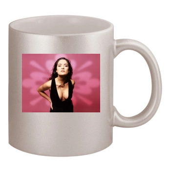 Salma Hayek 11oz Metallic Silver Mug